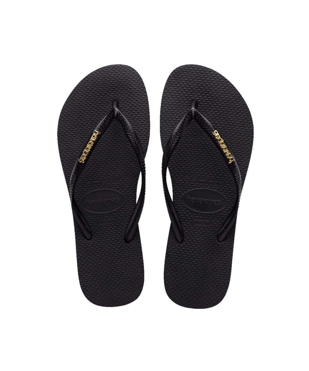 Havaianas Women's Slim Metal Logo Thongs - UGGs Online