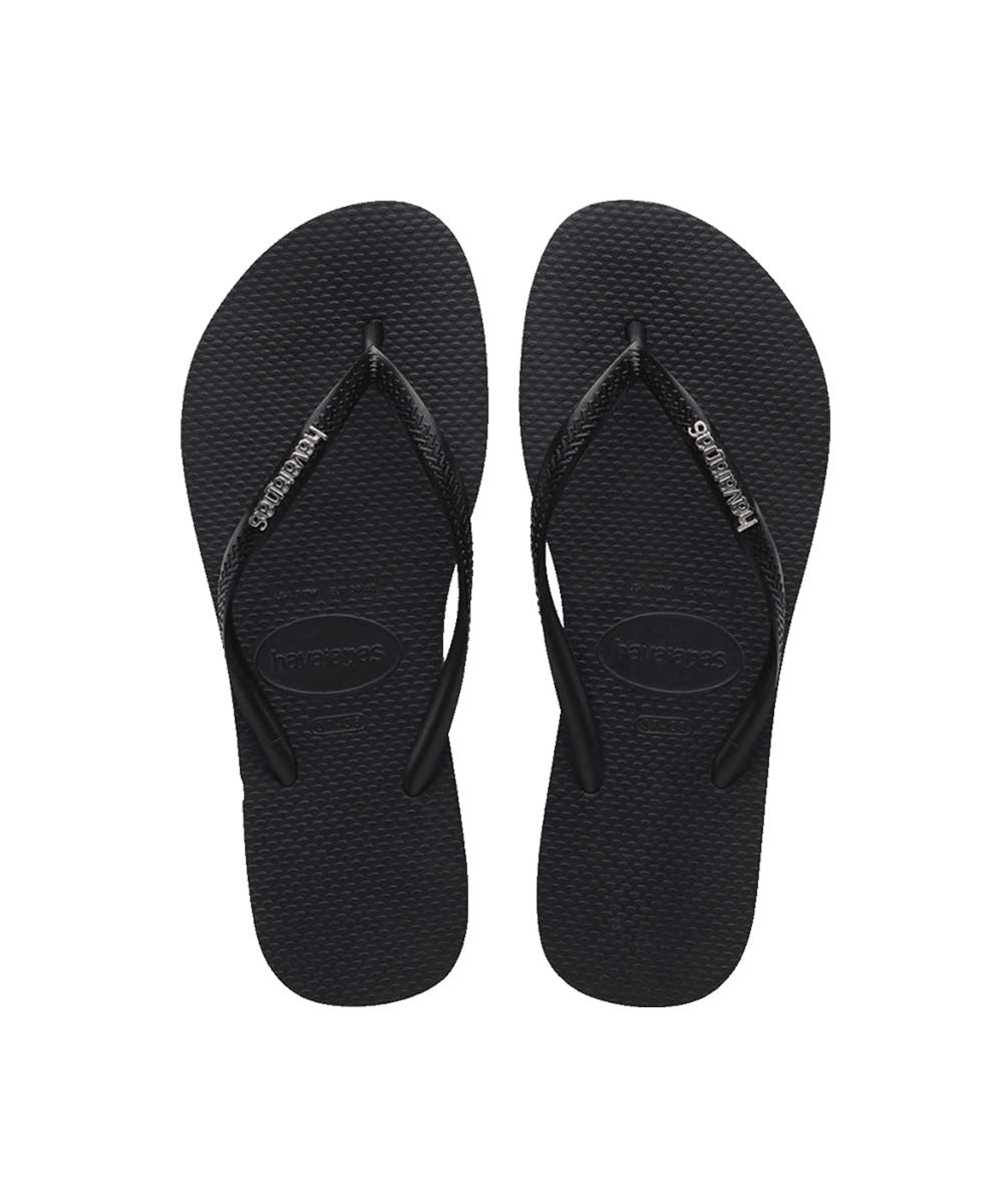 Havaianas Women's Slim Metal Logo Thongs - UGGs Online
