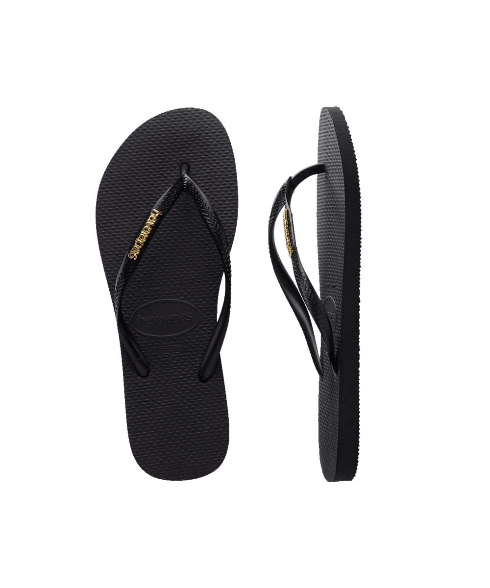 Havaianas Women's Slim Metal Logo Thongs - UGGs Online