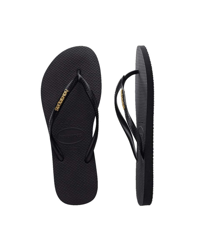 Havaianas Women's Slim Metal Logo Thongs - UGGs Online